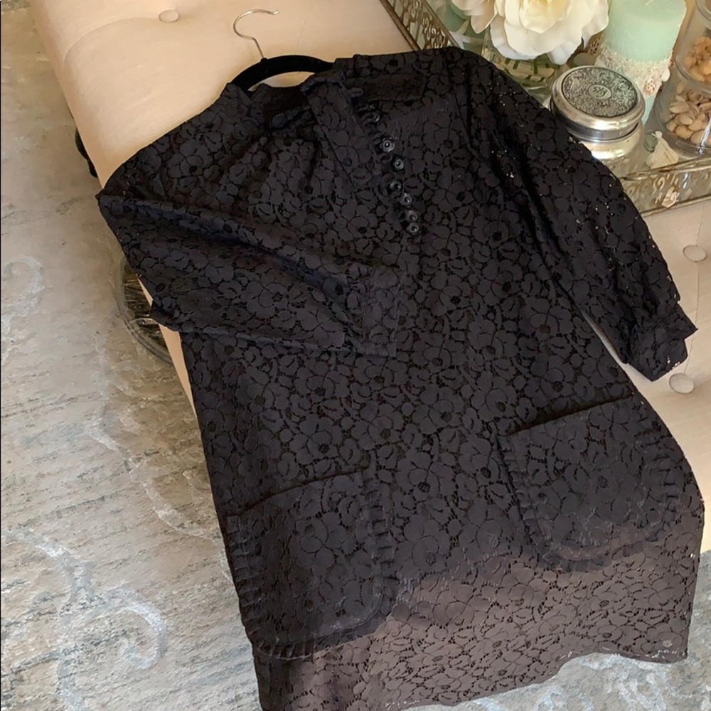 Black Lace Mini Dress